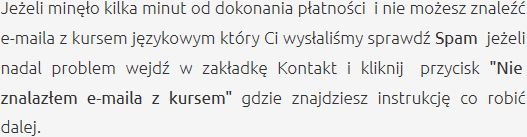 Odbiór Zakupionego Kursu Szkolenia Językowe Lubin
